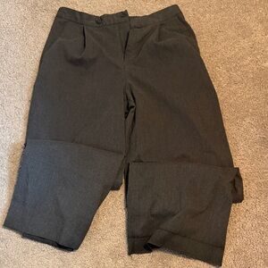 Banana Republic Imperfect Dark Gray Flat Front Pants